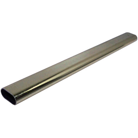 Tube de penderie ovale 30x15 LG 2,5m alu noir mat RAL 9005 - DUVAL - 51-0145-0125