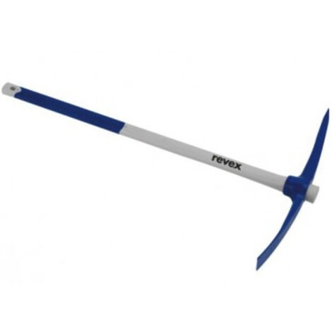 Revex – Pioche de terrassier à oeil rond – Longueur totale 540 mm – Manche tri-matière 900 x 49 mm – 54027