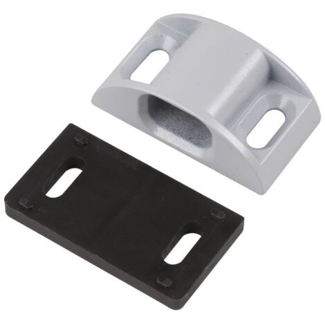 Gâche haute DS6886 pour crémone pompier avec 3 cales gris RAL 9006 - LA CROISEE DS (1/2)