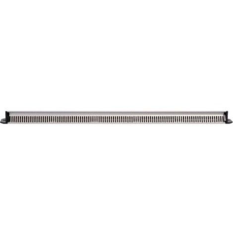 Grille d'entrée d'air autoréglable extérieure 471 aluminium - 22 m³/h - argent - 375 x 35 x 20 mm - RENSON (1/2)