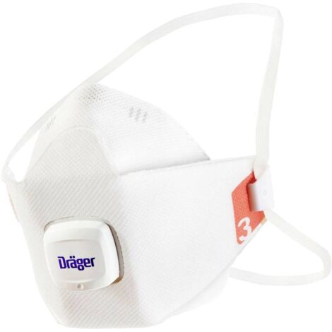 DRÄGER X-PLORE® 1930 V 3951925 MASQUE ANTI POUSSIÈRES FINES AVEC SOUPAPE FFP3 10 PC(S) DIN EN 149:2001 + A1:2009