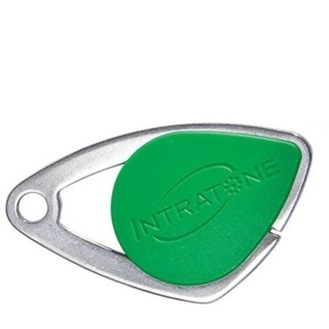 INTRATONE - Badge mifare de Proximité Intratone vert 08-0106 - Sécurisé RFID Étanche IP68 Accès Contrôlé pour Copropriétés et Immeubles Programmation par Syndic uniquement