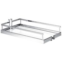 Set de 2 étagères 300mm Chromé Fond Blanc Arena style DISPENSA - KESSEBÖHMER FRANCE
