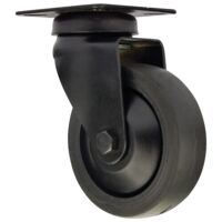 Roulette design Novo pivotante à platine - 60 x 60 mm - charge 50 kg - finition noir - Interges