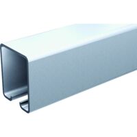 Mantion – Rail tubulaire pour porte suspendue SPORTUB galvanisé 62 x 55 mm longueur 4000 mm – Charge maximale 400 kg – Normes EN 1527