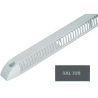 Anjos Ventilation – Entrée d'air autoréglable vm-g 30m³/h – Teinte gris foncé 7011 – Grille anti-moustiques pour ventilation simple flux