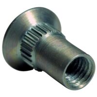 Vis de blindage acier zingué M5 x 12,7 pour cornières anti-effraction – Tête fraisée crantée – Pour perçage 6mm – Lot de 100 – Jean Jourjon