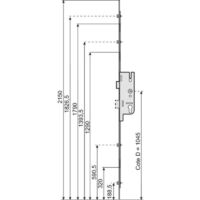 Ferco – Crémone 6331620701 – 5 points – entraxe 70 mm – carré 7 mm – acier traité ferGUard argent® – sécurité optimale