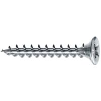 Vis pour profilés tête fraisée Phillips acier chromi blanc entièrement filetées Framex Pvc, Ø 4,3 mm, L 35 mm, 1000 pi - MUSTAD
