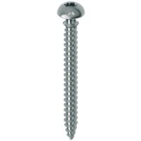 Vis tête large pour menuiserie PVC et aluminium acier chromiting zingué ent filetées Framex Clip, Ø 6 mm, L 70 mm, 100 pi - MUSTAD