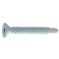 Vis autoperceuses tête fraisée empreinte Torx acier zingué blanc entièrement filetées, 3,9x31,7mm boîte de 500 pièces - VISWOOD
