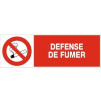 Rectangle rouge d'interdiction, dimensions 450 x150 mm, désignation ''Zone interdite sans motif de service'' - NOVAP