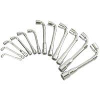 Jeu de 12 clés à pipe débouchées 6x12 pans SAM OUTILLAGE - 93SDJ12