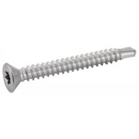 Acton – Vis autoperceuse tête fraisée 6 lobes internes inox A2 3,9X25 – Pour aluminium – Finition affleurante – Boîte de 200