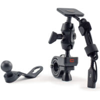 Crosscall – Support chargeur pour vélo X-LINK X-RIDE – Charge rapide pour smartphones – Technologie X-BLOCKER pour sécurité – Montage guidon ou rétroviseur