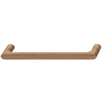 Poignée de meuble 191.67.031 - Finition : hêtre verni - Entraxe : 128 mm - Longueur : 144 mm - HAFELE
