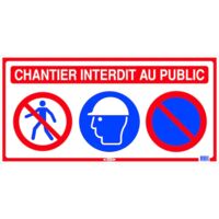 Panneau de chantier 4 EN 1 - 800 X 400 mm - TALIAPLAST