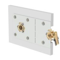 Finimetal – Platine douche femelle à sertir entraxe 150 mm – Raccordement 16 mm – Filetage 1/2' femelle – Pour installations sanitaires