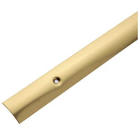 Dinac – Barre de seuil en laiton poli 30 mm x 2700 mm – Fixation par vis – Pour espaces intérieurs – Résistance à l'usure