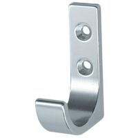 Crochet en aluminium hauteur 65 mm anodisé argent - HERMETA METAALWAREN BV