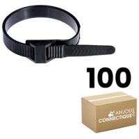 Colliers d'installation nylon 119 x 6 mm serrage 4 à 25 mm boîte de 100 pièces - R. A. M.