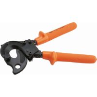 Sam Outillage – Coupe-câble isolé Z32432 – Longueur 320mm – Pour câbles jusqu'à 32mm de diamètre – Système à crémaillère pour démultiplication de l'effort
