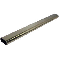 Tube de penderie ovale 30x15 LG 2,5m alu noir mat RAL 9005 - DUVAL - 51-0145-0125