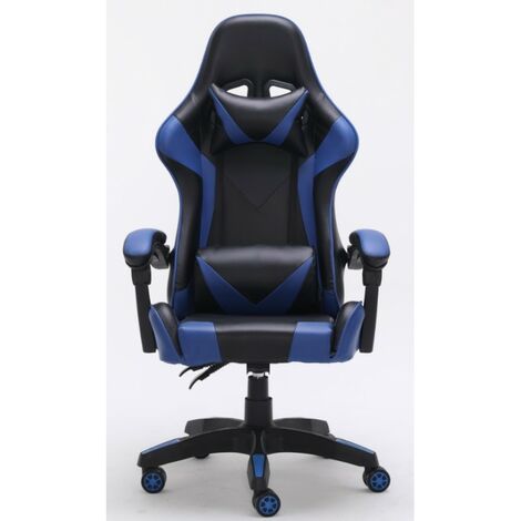 KRAFT - Fauteuil gamer style moderne bureau - 66x62x115 - Réglable en hauteur - Chaise de bureu (1/4)