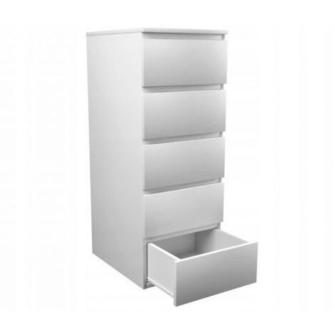 HOCSOK Commode à 5 tiroirs, Buffet de Rangement pour Chambre à Coucher