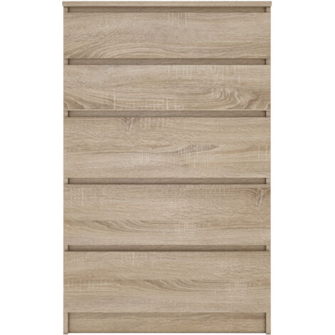 MILAN 5  Commode contemporaine chambre/salon/bureau 40x70x109.5  5 tiroirs coulissants  Meuble de rangementent  Chiffonier