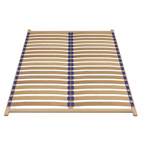 Topeshop – Sommier flexible 160x200 cm – Lattes en bois de bouleau – 36 lattes pour soutien optimal – Montage facile