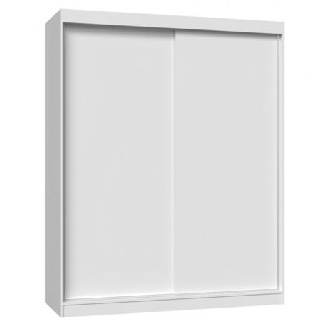 PAOLO - Armoire penderie à 2 portes coulissantes - Largeur 160 cm - Dressing de chambre 2 portes