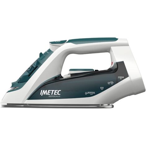 Imetec ZeroCalc Z1 2500 Ferro da Stiro Secco Vapore Acciaio 2200W Bianco