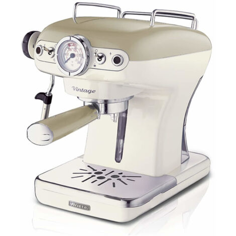 Ariete Macchina da caffe' Espresso 138913 Polvere + Cialde, Cappuccinatore, Beige