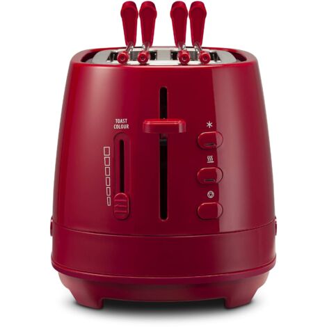 DeLonghi CTLAP2203R Tostapane a 2 Scomparti Potenza 550 W Rosso