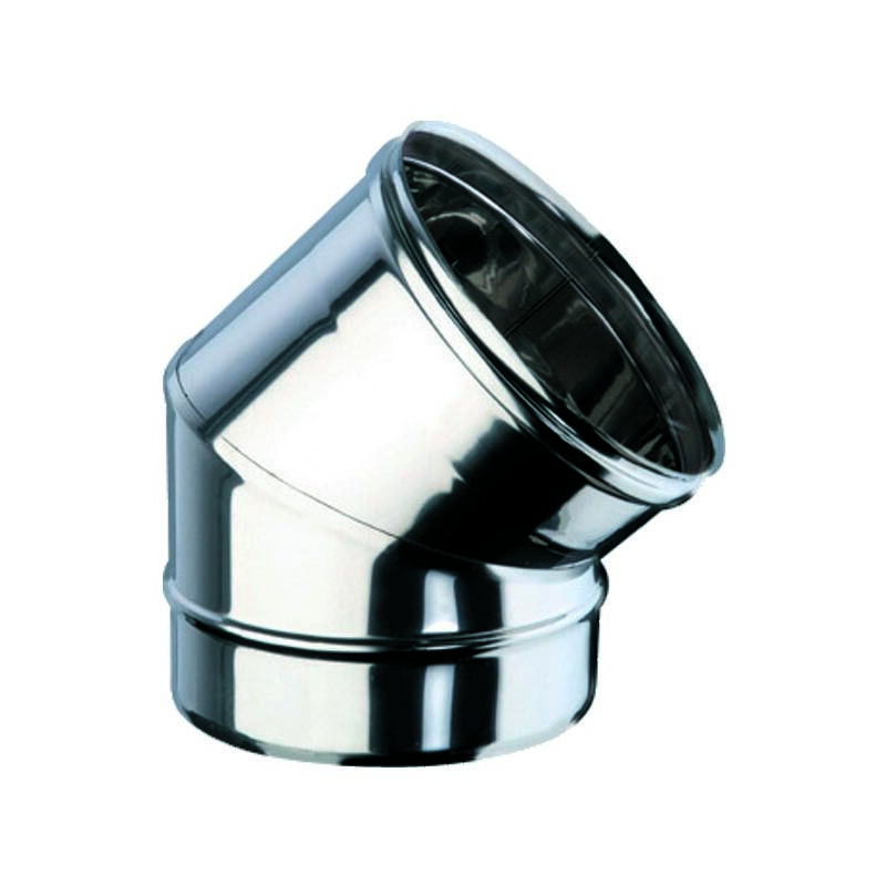 Curva 45 gradi inox diam 100