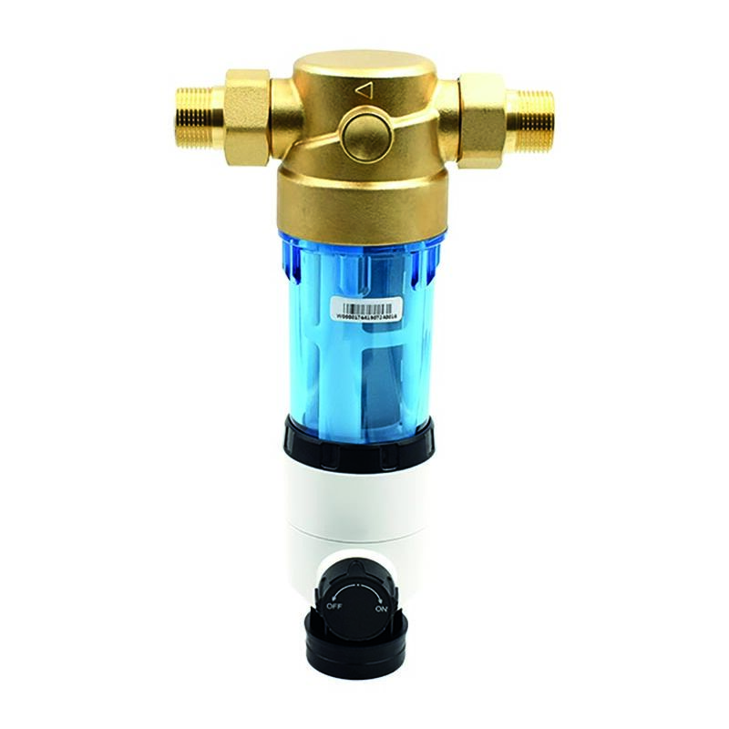 Filtro Autopulente Serie CW 3/4" Con Cartuccia Lavabile In Nylon – 40 Micron, Corpo PP E Inserti In Ottone, Per Impianti Idrici