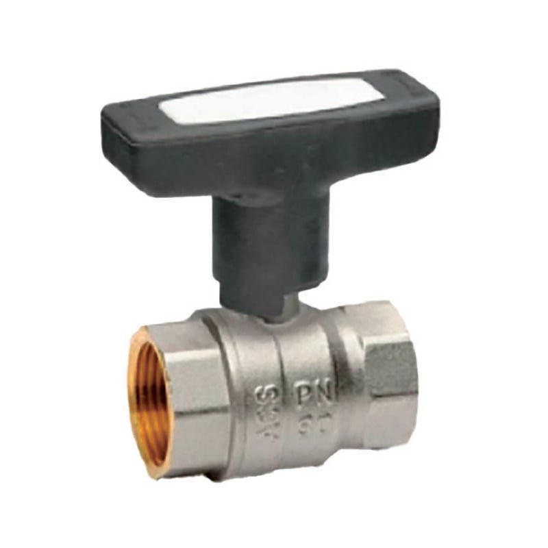Valvola A Sfera In Ottone 3/4'' PN40 - Con Leva A Farfalla, Filettatura Interna - Per Acqua, Irrigazione, Impianti Industriali (Nickel) - Foto 14