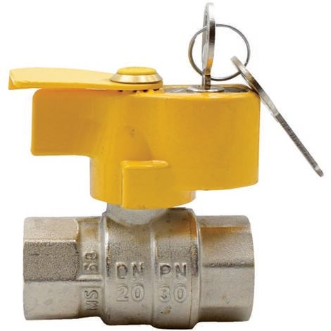 VALVOLA A SFERA GAS FF CON LEVA PIATTA Misura: 1" DN 23,5