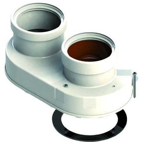 Sdoppiatore Fumi Monoblocco Per Caldaia Baxi Tiraggio Forzato (KHG71413621) - Ricambio Originale - Foto 4