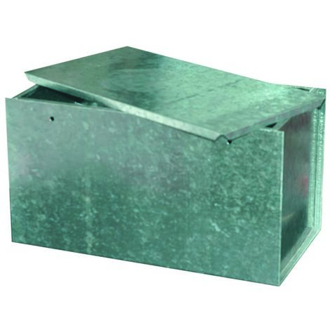 Vaso di espansione zincato 20 litri – Lamiera zincata con coperchio L 430 X H 235 X P 220 mm
