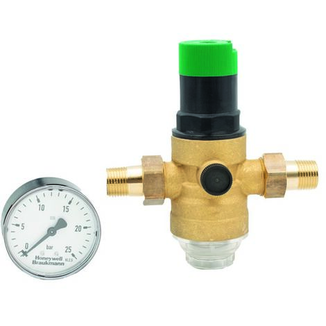 Riduttore Pressione Acqua 1/2 Pollice Ottone | Con Filtro E Manometro Per Casa/Industria - Foto 7