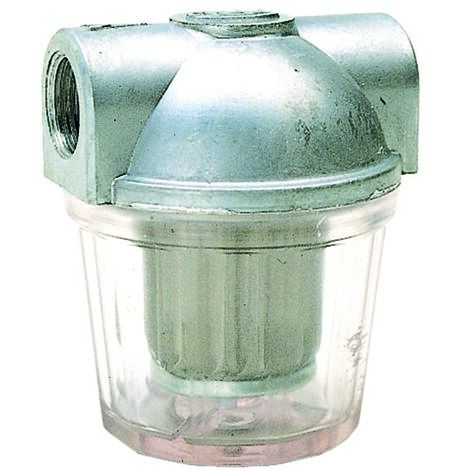 Filtro gasolio 3/8" 1 via in alluminio con cartuccia