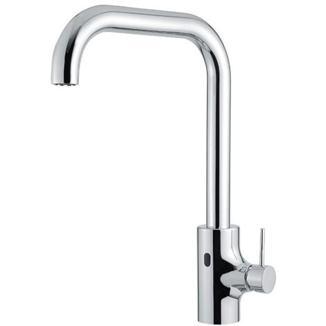 Miscelatore elettronico cucina con by-pass manuale alimentatore da rete e cartuccia progressiva Serie LK01 Idral I55D0-03000 Cromato - Ottone