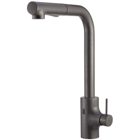 Miscelatore cucina con by-pass manuale e alimentazione a rete 230V e cartuccia progressiva Serie LK01 Idral I55D0-09000  Ottone - Nero opaco