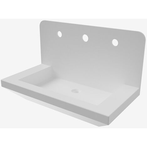 Consolle Per Lavabo WK500 Bianco Opaco - Staffa Acciaio Con Portasciugamani, Per Bagno - Foto 6