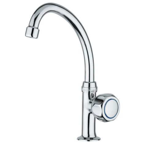 Rubinetto lavabo a colonna 1/2“ con bocca girevole Idral 0153 Cromato (1/2)