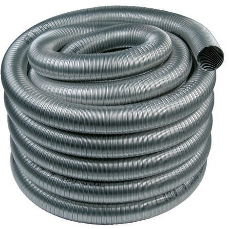 Tubo Flessibile Scarico Acciaio Inox 57x250mm - Per Auto, Fuoristrada, Doppia Treccia, Argento - Foto 13