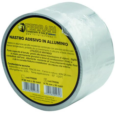 Nastro Adesivo In Alluminio LTH-Hanse 50m X 100mm - Isolamento Termico E Sigillatura - Foto 2
