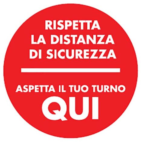 Kit Segnaletica Pavimento Antiscivolo - 11 Pezzi Per Distanziamento Sociale Con Scritte '1 Metro' E 'Aspetta Qui' - Foto 8